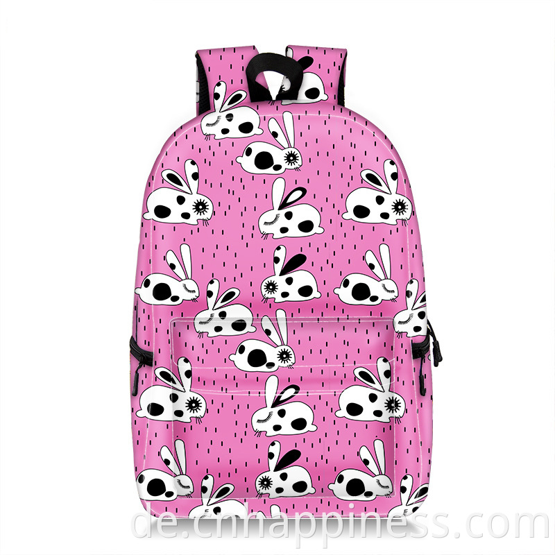 Großhandel leere Sublimation Volldruck wasserdichte Rucksäcke Zoo Tier Schultern Rucksack Schultasche